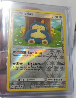 Snorlax 158/214 Pokemon Sun & Moon Unbroken Bonds 2019 Reverse Holo Rare - Image 1