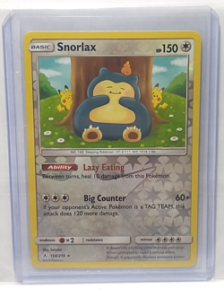 Snorlax 158/214 Pokemon Sun & Moon Unbroken Bonds 2019 Reverse Holo Rare - Image 2