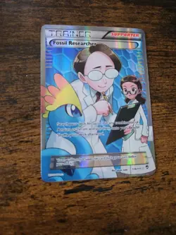 Pokemon TCG Fossil Researcher Furious Fists 110/111 Holo Full Art NM - Image 1