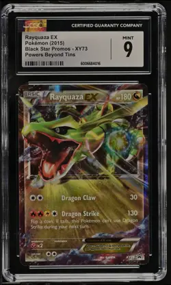 Pokemon Rayquaza EX XY Black Star Ultra Rare Promo XY73, CGC 9!!! (Pop 17) - Image 1