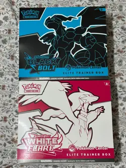 🔥 Pokemon Center Black Bolt & White Flare Elite Trainer Boxes ETB - Sealed - Image 1