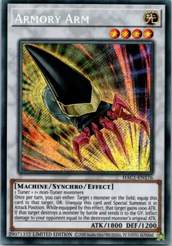 Yugioh Armory Arm HAC1-EN176 Limited Edition Secret Rare NM - Image 1