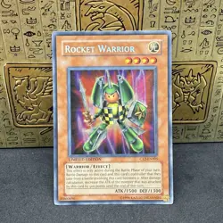 Yugioh Rocket Warrior CT2-EN005 Secret Rare Limited Edition MP - Image 1