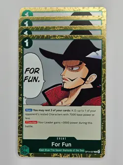 One Piece - 4x OP14-037 For Fun - Rare - Image 1