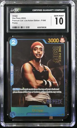 CGC 10 Usopp P-049 Promo One piece 2024 Premium Coll. Live Action Edition - Image 1
