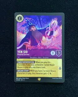 2024 Disney Lorcana TCG English Yen Sid Powerful Sorcerer 59/204 EN 4 VN28 - Image 1