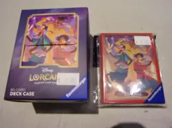 Disney Lorcana TCG Sleeves and Deck Box Combo New Sealed Goofy - Image 1
