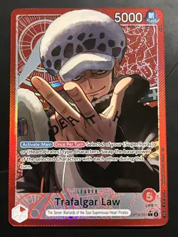 OP14-001 Trafalgar Law Leader Alt one piece card tcg mint - Image 1