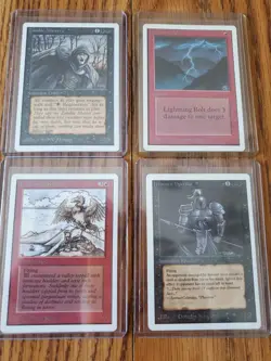 MAGIC THE GATHERING Lot of Four (4) UNLIMITED Series Cards Very Nice Condition - Image 1