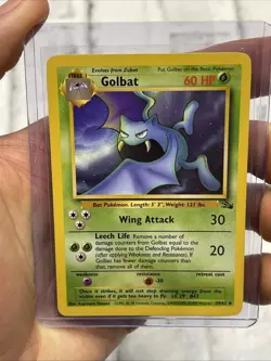 Golbat Non-Holo WOTC Pokemon Card 34/62 Fossil Set NM/MT Never Played Vintage - Image 1