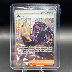 Pokemon Geeta Holo TCG Card 226/197 Sv03: Obsidian Flames Full Art Trainer - Image 3