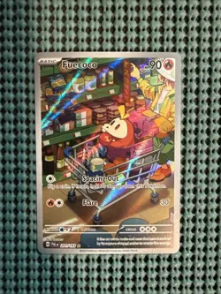 Pokemon TCG Fuecoco Full Art Holo Card Paldea Evolved Illustration Rare 201/193 - Image 1