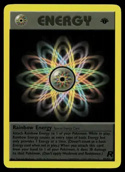 Pokemon Card - Rainbow Energy Team Rocket 80/82 Rare 1st Edition - Image 1
