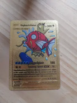 Magikarp & Wailord Gold Pokemon Card - Image 1