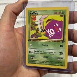Pokemon KOFFING - 58/82 - 1st Edition Team Rocket Vintage Pokemon Card - LP WOTC - Image 2