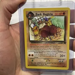 Dark Dugtrio 23/82 Team Rocket Rare Pokemon Card NM/MT Condition Vintage WOTC - Image 1