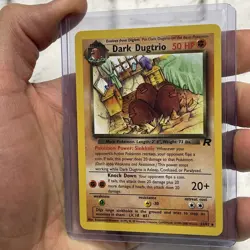 Dark Dugtrio 23/82 Team Rocket Rare Pokemon Card NM/MT Condition Vintage WOTC - Image 2