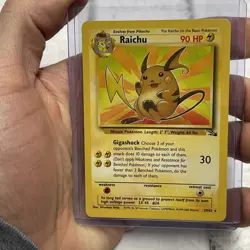 Raichu 29/62 Fossil Non Holo Rare Pokemon TCG Cards WOTC Vintage Nintendo LP+ - Image 1