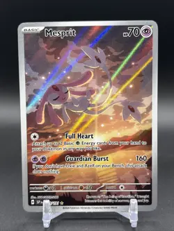 Pokemon TCG Mesprit Illustration Rare Holo Card 204/191 Sv08: Surging Sparks - Image 1