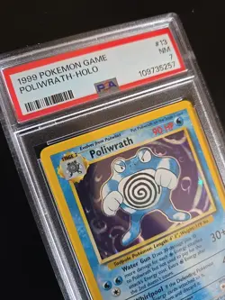 Poliwrath Holo 13/102 PSA 7 WOTC Pokemon TCG Base Set 1999 Vintage Card - Image 5