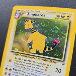 Ampharos 1/64 Neo Revelation 2000 Holo Rare Pokemon Card TCG - Image 2