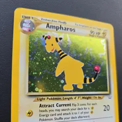 Ampharos 1/64 Neo Revelation 2000 Holo Rare Pokemon Card TCG - Image 3