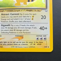 Ampharos 1/64 Neo Revelation 2000 Holo Rare Pokemon Card TCG - Image 5