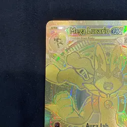 Mega Lucario ex Pokemon TCG Card ME01 Mega Evolution #188/132 Hyper Rare NM - Image 2