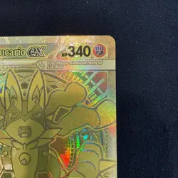 Mega Lucario ex Pokemon TCG Card ME01 Mega Evolution #188/132 Hyper Rare NM - Image 3