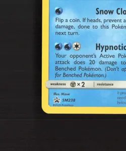 Glaceon SM238 Sun & Moon Black Star Promo Pokemon Card NM - Image 5