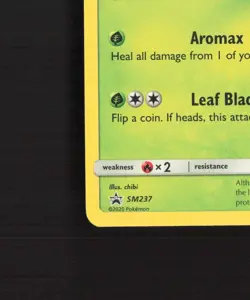 Leafeon SM237 Sun & Moon Black Star Promo Pokemon Card NM - Image 5