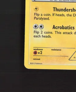 Emolga 6/12 McDonalds 2012 Promo Holo Rare Pokemon Card DMG - Image 5