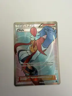 Pokemon TCG Skyla Breakpoint Holo Full Art Ultra Rare Trainer Card 122/122 LP - Image 1