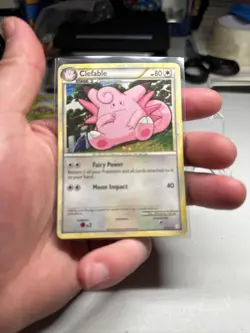 Pokemon HeartGold SoulSilver Clefable Holo Rare 3/123 Vintage 2010 Card - Image 3