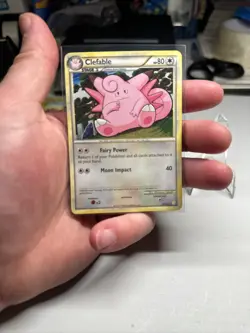 Pokemon HeartGold SoulSilver Clefable Holo Rare 3/123 Vintage 2010 Card - Image 4