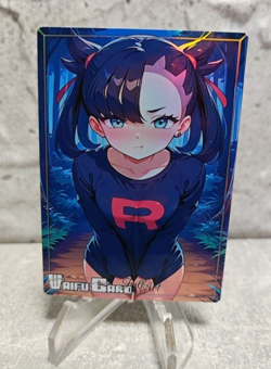 Marnie Trading Card Waifu Goddess Story Anime Girl holo Karte Manga Full Art - Image 1