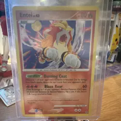 Pokemon Entei Card TCG 4/132 Secret Wonders Cracked Ice Holo Rare LP Condition - Image 1