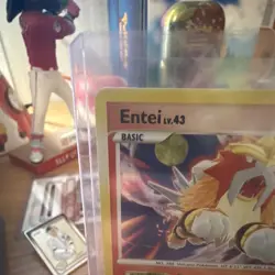 Pokemon Entei Card TCG 4/132 Secret Wonders Cracked Ice Holo Rare LP Condition - Image 4