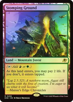 MTG - Stomping Ground - Foil - Edge of Eternities - Magic the Gathering - Image 1
