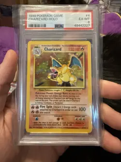 1999 POKEMON GAME CHARIZARD-HOLO PSA 6 Ex-MT - Image 1