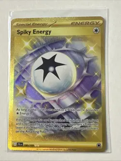 Pokemon TCG - Spiky Energy 190/159 - Journey Together - Gold Hyper Rare - NM - Image 1