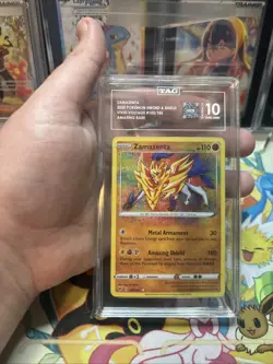 Pokemon Zamazenta Amazing Rare Vivid Voltage 102/185 TAG 10 Gem Mint - Image 1