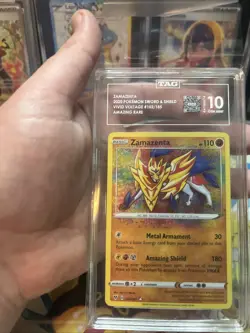 Pokemon Zamazenta Amazing Rare Vivid Voltage 102/185 TAG 10 Gem Mint - Image 2
