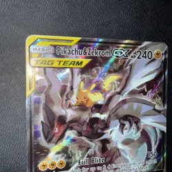 Pokemon TCG Pikachu & Zekrom GX SM168 Black Star Promo Full Alt Art - Image 3