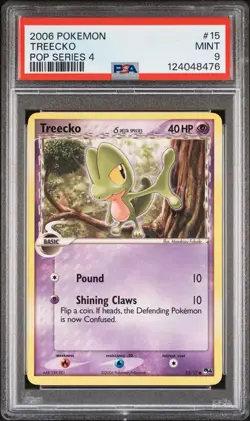 2006 Treecko 15/17 Pop Series 4 PSA 9 Mint Pokemon TCG - Image 1