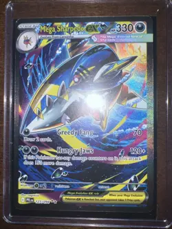 Pokemon Mega Sharpedo ex Full Art Holo 127/094 Phantasmal Flames - Image 1