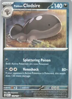 Paldean Clodsire Reverse Holo Pokemon tcg SV03: Obsidian Flames #129/197 - Image 1