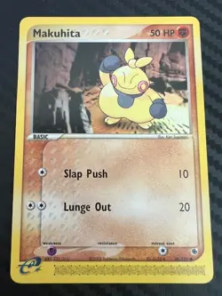 Pokemon TCG Makuhita EX Ruby & Sapphire 56/109 Common LP - Image 1