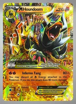 2015 Pokemon XY BREAKthrough Mega Houndoom EX #22/162 Holo - Image 1