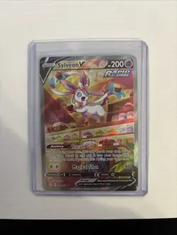 Pokemon 2021 Sylveon V Rapid Strike Full Art 184/203 Ultra Rare Good Condition!! - Image 3